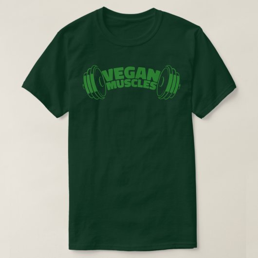 Veganism Muscles Plant Lover Vegan Life T-shirt (Design voorkant)