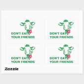 Veganism Rechthoekige Sticker (Vel)