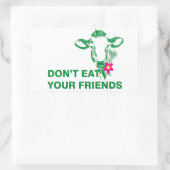 Veganism Rechthoekige Sticker (Tas)