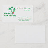 Veganism Visitekaartje (Voorkant / Achterkant)