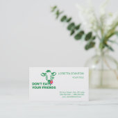 Veganism Visitekaartje (Staand voorkant)