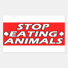veganisme | Activisme-Stickers | Red de dieren Rechthoekige Sticker