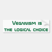 Veganisme is een evolutionaire stap vooruit. bumpersticker (Voorkant)