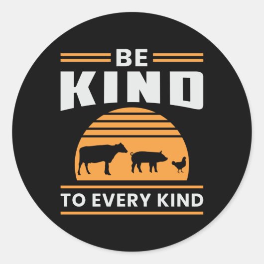 Veganisme Veganistisch Veganistisch Dierenrechten  Ronde Sticker (Voorkant)