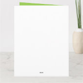 Veganist trots om veganist te zijn kaart (Achterkant)