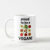 Veganist trots om veganist te zijn koffiemok (Links)
