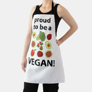 Veganist trots om veganist te zijn schort