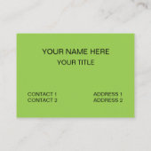 Veganist trots om veganist te zijn visitekaartje (Achterkant)