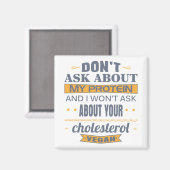 Veganist Vraag niet naar mijn proteïne Magneet (Voorkant / Achterkant)