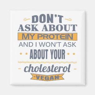 Veganist Vraag niet naar mijn proteïne Magneet