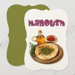 Veganist Zaatar Thyme Manakeesh منقوشة زع ت ر ز ي  Kaart