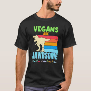 Veganisten zijn Geweldige herbivoor vegan dinosaur T-shirt