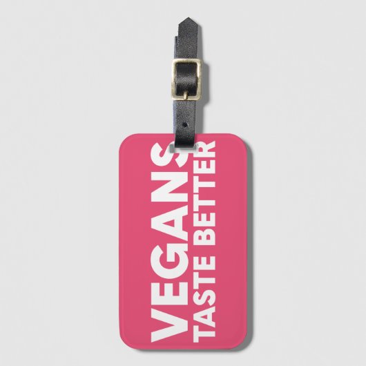 veganistisch beroep bagagelabel (Voorkant (verticaal))