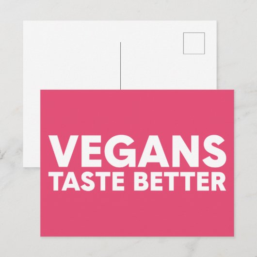 veganistisch beroep briefkaart (Voorkant / Achterkant)