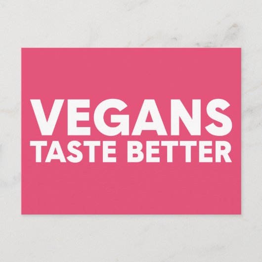 veganistisch beroep briefkaart (Voorkant)