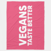 veganistisch beroep fleece deken (Voorkant)