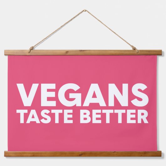 veganistisch beroep hangend wandkleed (Voorkant)