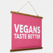 veganistisch beroep hangend wandkleed (Gebogen)