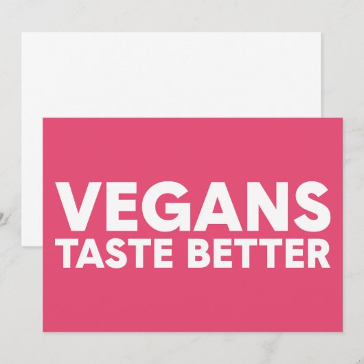 veganistisch beroep kaart (Voorkant / Achterkant)