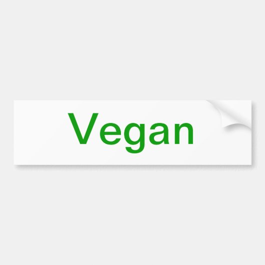 Veganistisch Bumpersticker (Voorkant)