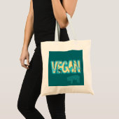 Veganistisch papier uitgesneden tote bag (Voorkant (product))
