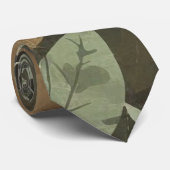 Veganistisch patroon stropdas (Opgerold)