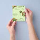 Veganistisch Restaurant Voedselmenu Professioneel Flyer (Hand)