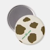 Veganistisch SAVE THE KOE Brown Skin Magneet (Voorkant / Achterkant)