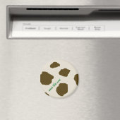 Veganistisch SAVE THE KOE Brown Skin Magneet (Insitu (Vaatwasser))