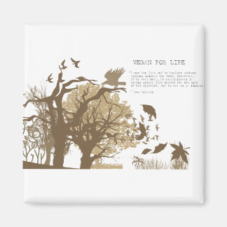 Veganistisch - Tolstoj quote Magneet