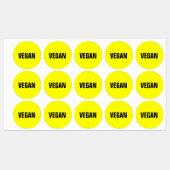 Veganistisch voedselallergie restaurant school labels (Vel)