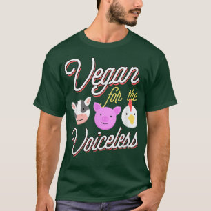 Veganistisch voor stemloze cute boerderijdieren ko t-shirt