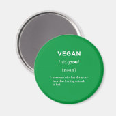 Veganistische definitie groene cirkel magneet (Voorkant / Achterkant)