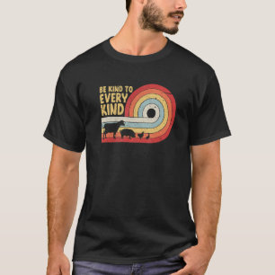 Veganistische dieren Anti vlees Vegetarisch Vegani T-shirt