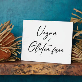 Veganistische en Glutenvrije tafelplaquette met ez Fotoplaat