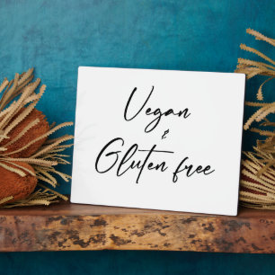 Veganistische en Glutenvrije tafelplaquette met ez Fotoplaat