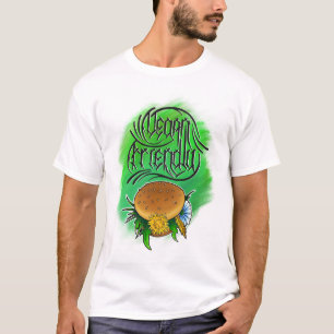 Veganistische vriendelijke burger t-shirt