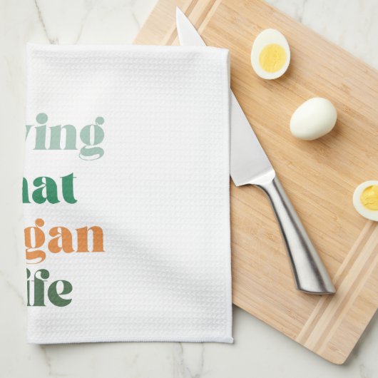 Veganistische zin, het leven van dat veganistische theedoek (Quarter Fold)