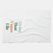 Veganistische zin, het leven van dat veganistische theedoek (Horizontaal)