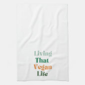 Veganistische zin, het leven van dat veganistische theedoek (Verticaal)