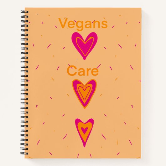 Vegans Care Notitieboek (Voorkant)