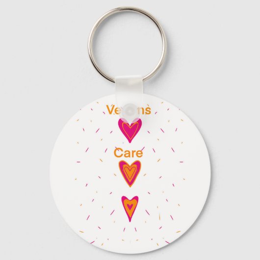 Vegans Care Sleutelhanger (Voorkant)