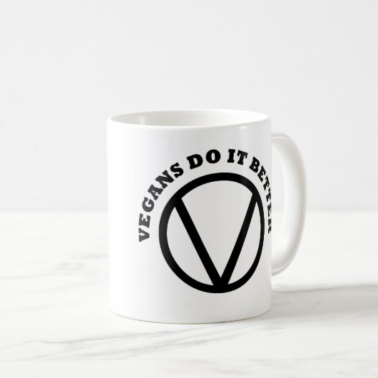 Vegans doen het beter met koffie Mok (Voorkant rechts)