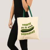 Vegans doen het met groenten tote bag (Voorkant (product))