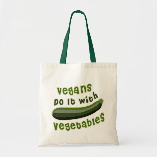 Vegans doen het met groenten tote bag (Voorkant)