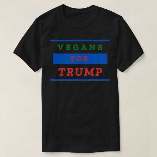 Vegans for Trump T-shirt (Design voorkant)