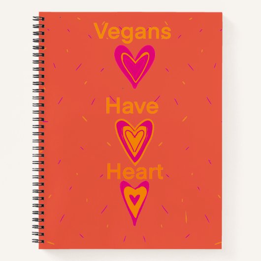 Vegans have Heart Notitieboek (Voorkant)