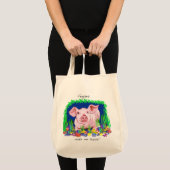 Vegans maken me blij met Grocery Canvas tas (Voorkant (product))
