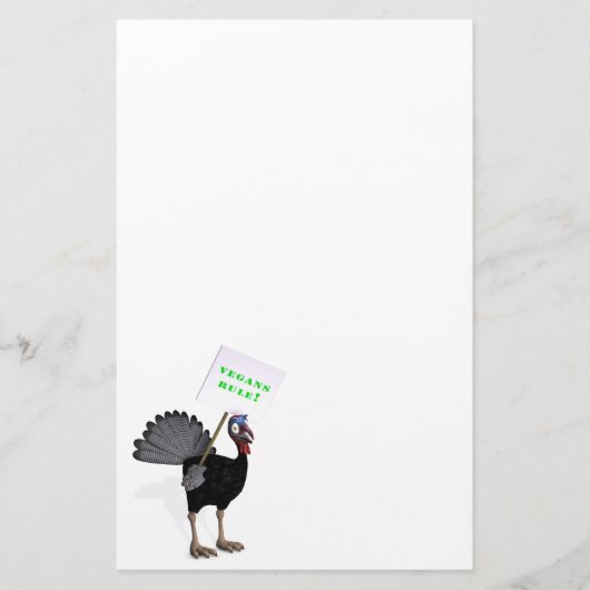 Vegans Rule! Briefpapier (Voorkant)