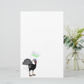 Vegans Rule! Briefpapier (Staand voorkant)